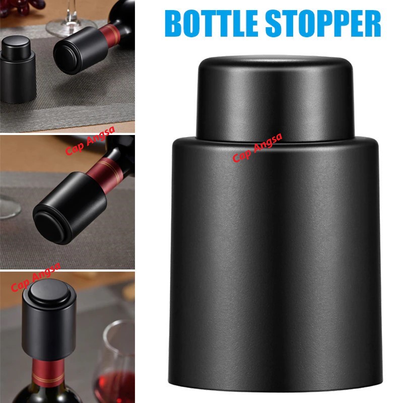 WINE SAVER BOTTLE STOPPER VACUUM VACUM CAP SEAL PLUG SEALED CORK REUSABLE TUTUP BOTOL ANGGUR ANTI TUMPAH