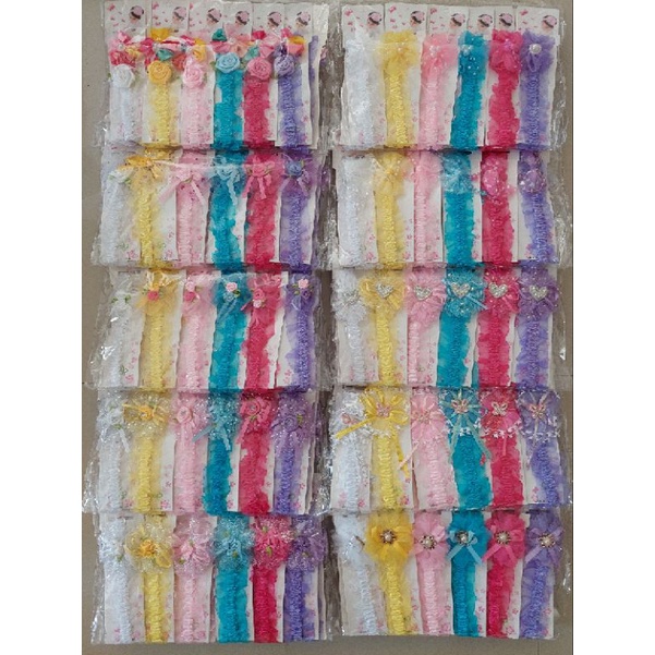 Bandana Renda 4cm Bayi Beby Per Lusin 12pcs Grosir