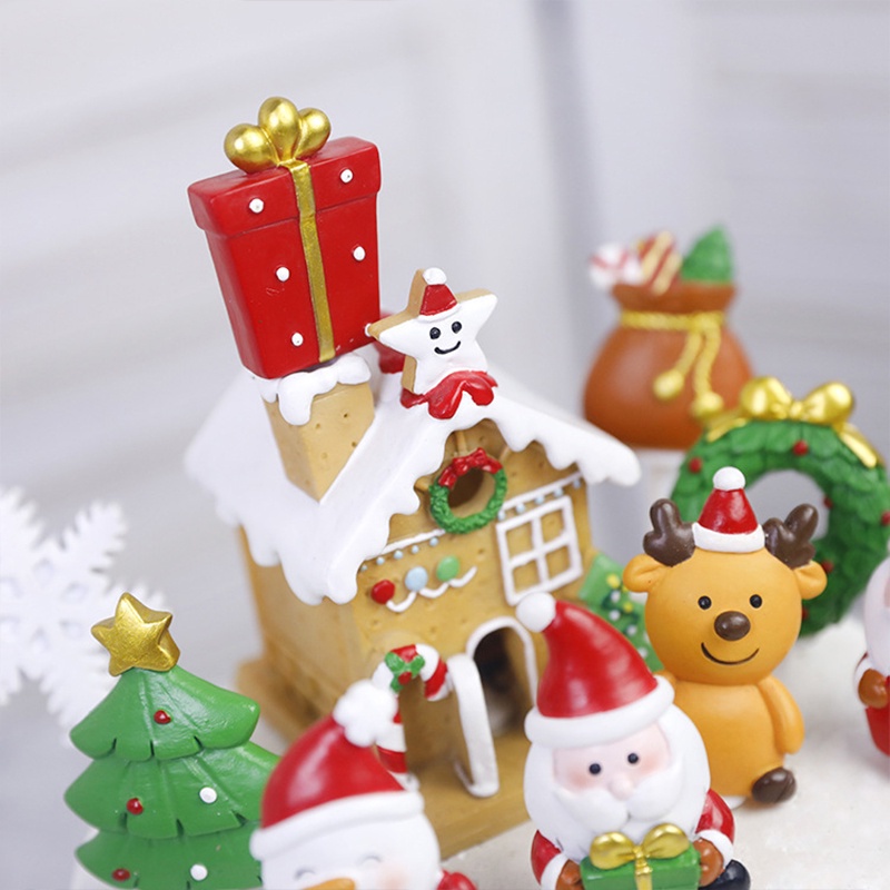 READY STOCK Cake Topper Christmas Santa Merry Xmas Natal Hiasan Tusukan Kue