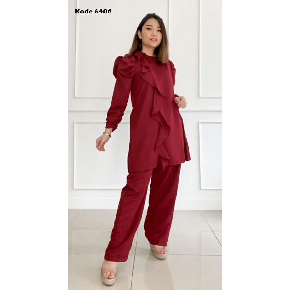 setelan celana fashion wanita //model terbaru Jessica Collection 640#