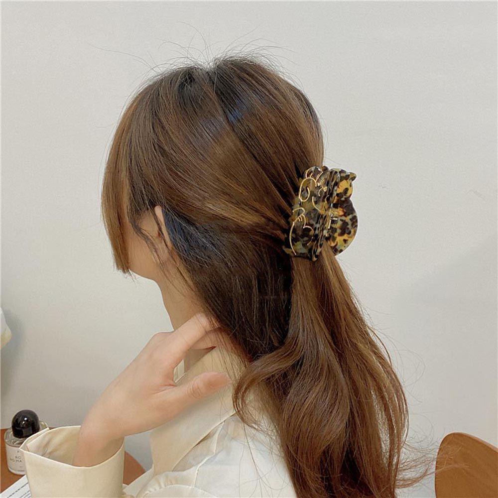 Needway  Wanita Cakar Rambut Hiasan Kepala Elegan Untuk Perempuan Kucing Temperamen Rambut Kepiting Klip Hiu Klip