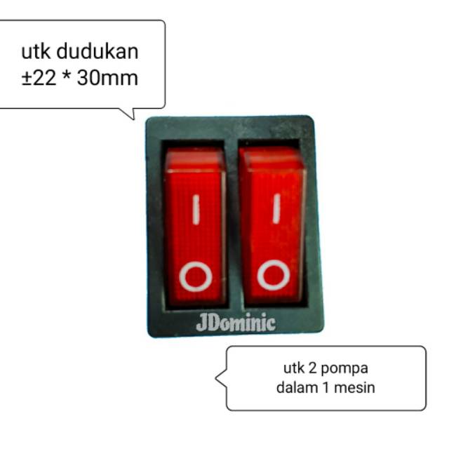 Jual Saklar on off switch pompa DC 12 volt stop kontak listrik cetekan ...