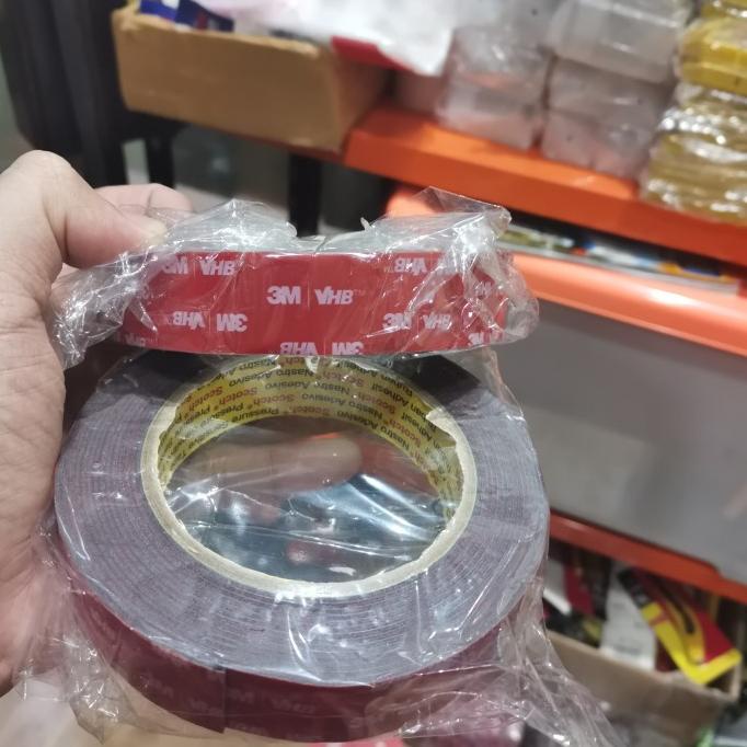 Produk Terbaik] double tape 3M VHB 24 mm x 4.5 meter Doubletape lem 3m