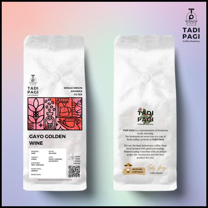 

Wine Gayo 200 Gr Roast Bean Coffee - Biji Kopi Matang