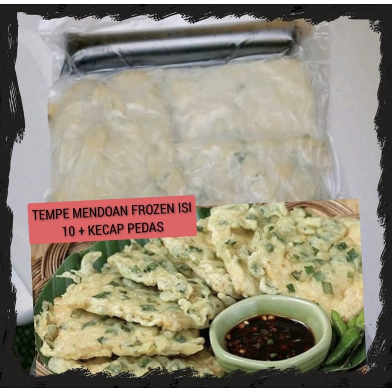 Tempe Mendoan Frozen isi 10 pcs