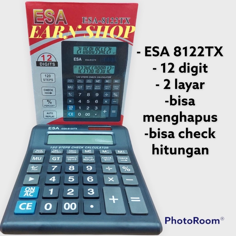 

Kalkulator 2 layar ESA 8112TX Calculator 12 digit ESA 8112TX 2 layar