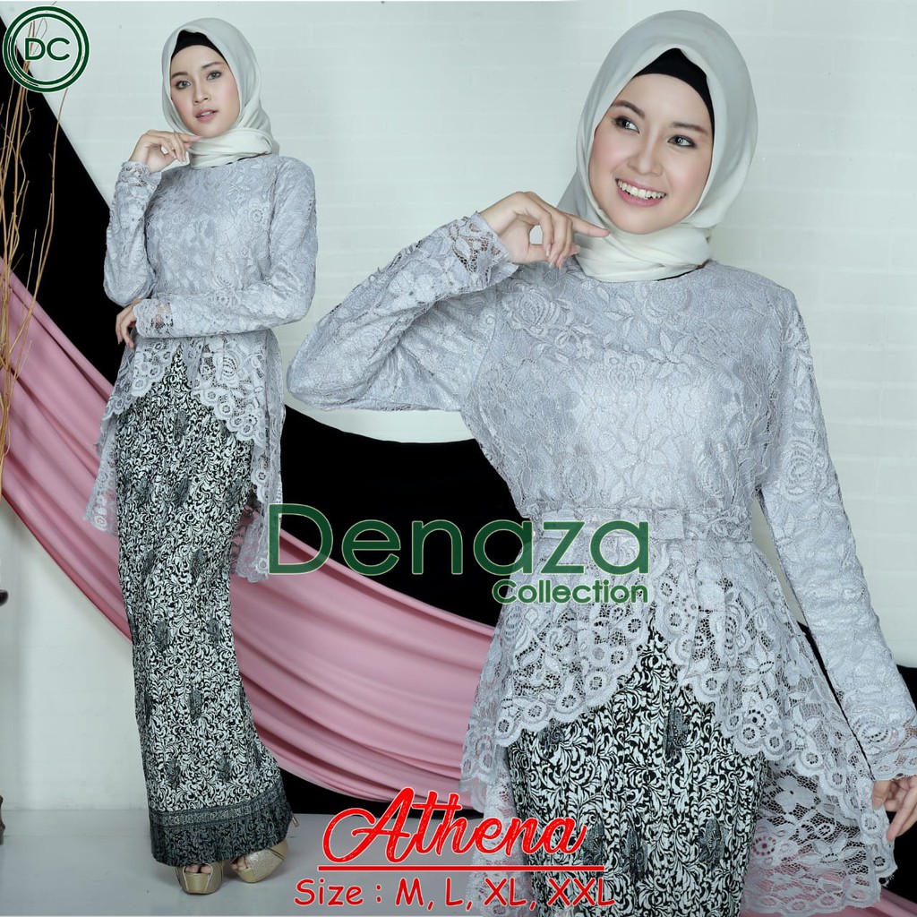 DEN&gt; NEW DESIGN KEBAYA BRUKAT - KEBAYA ATTENA - BRUKAT FASHION ANAK MUDA - BAJU KEBAYA MODERN PESTA