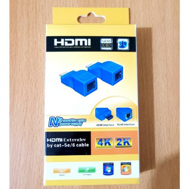 HDMI Extender 30Meter Over kabel LAN Cat5e / Cat6