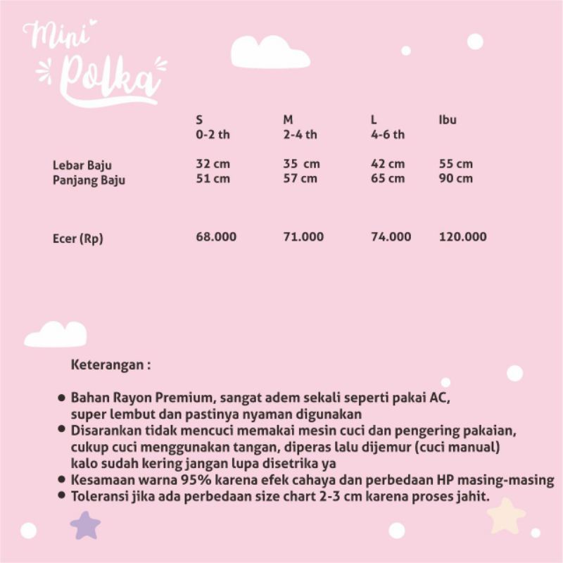 Afsheenastore Tunik Anak Perempuan Minie Polka By Little Aruma