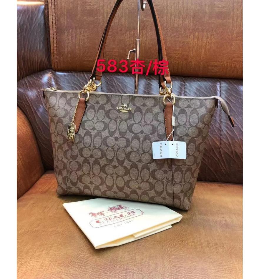 *Grosir*♚ tas Coach tote bag resleting import. .,