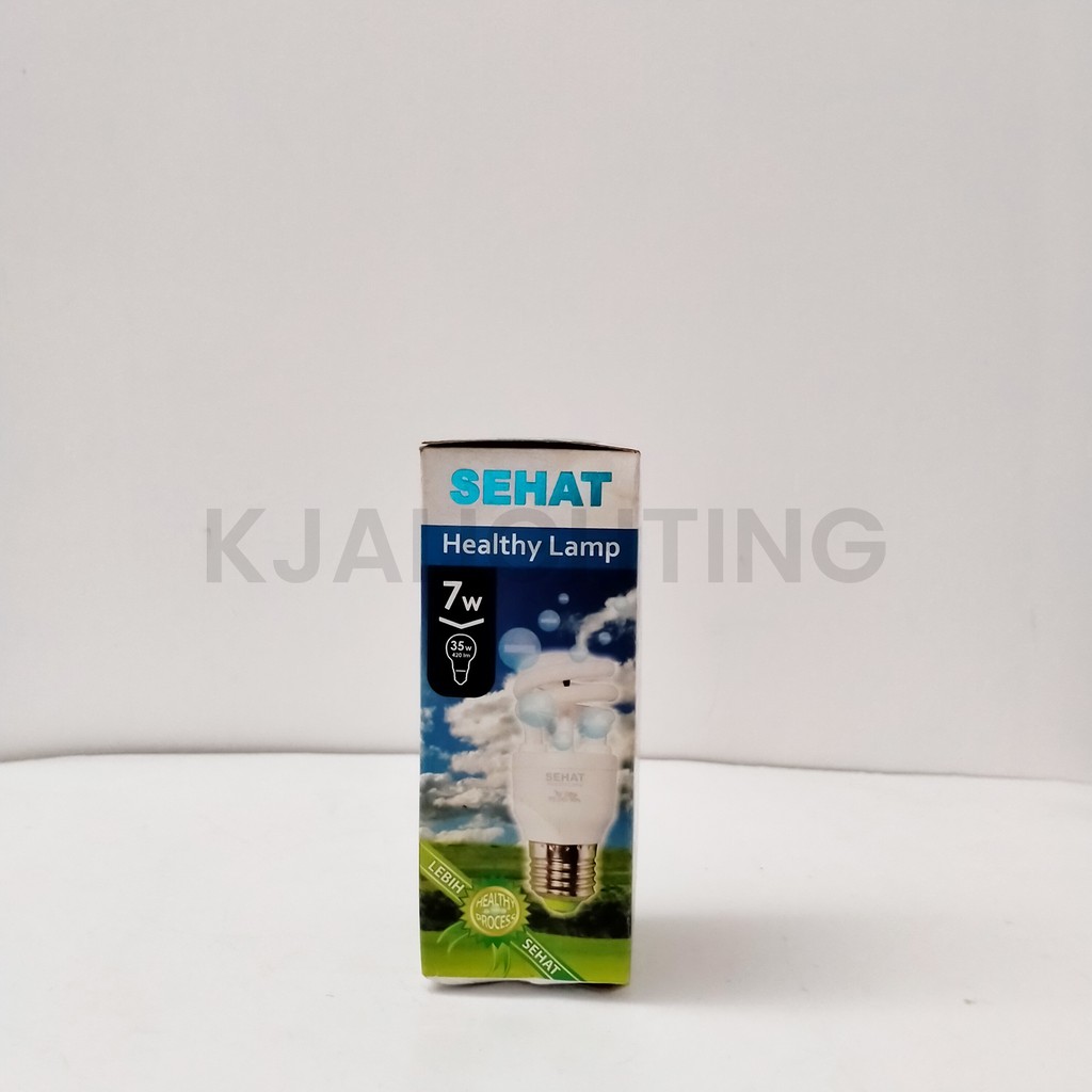 LAMPU BOHLAM SEHAT SPIRAL 7W PUTIH + SEDOT ASAP