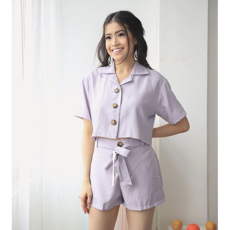 ZAZA_FASHION Baju Stelan Wanita Terbaru REAL PICT Set Korean Style Alexa-2