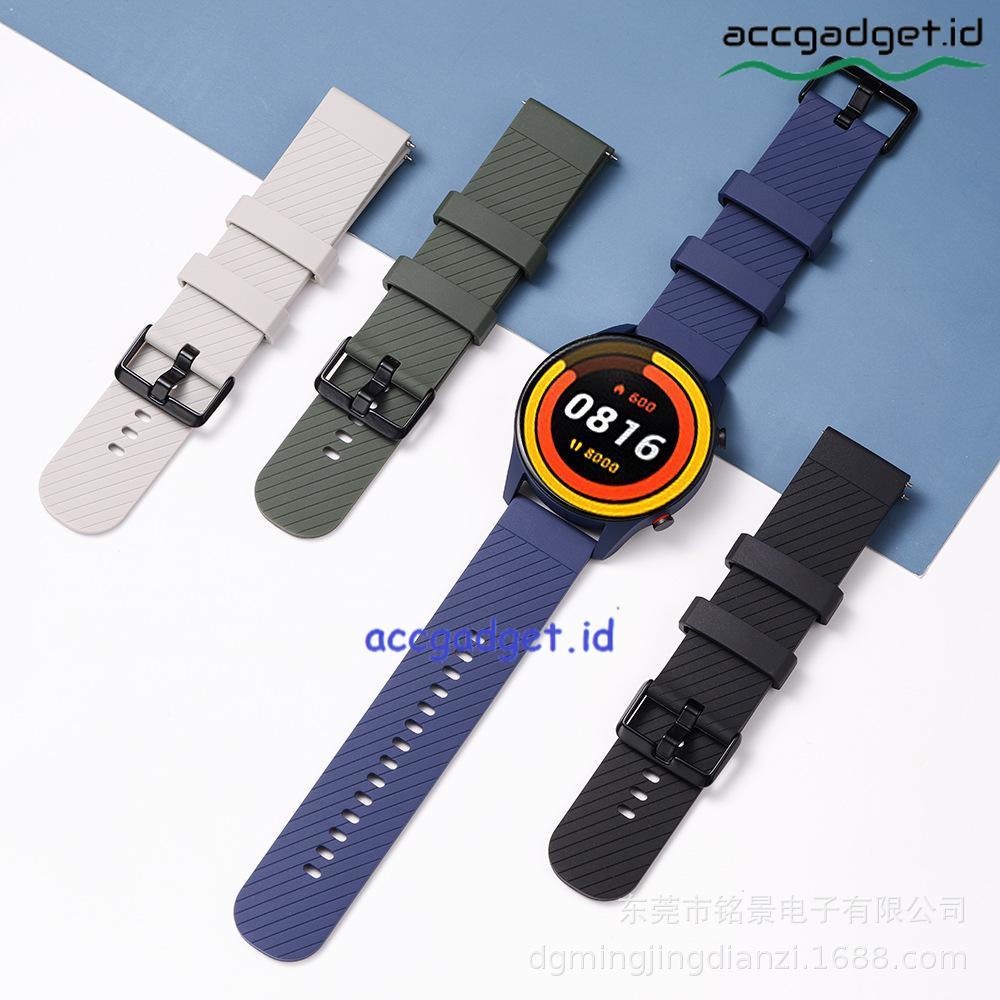 Tali Strap Full color untuk Smartwatch Amazfit GTR 47mm / GTR 2 / GTR 2e / Stratos / Stratos 3 - GT1 Silikon Strap