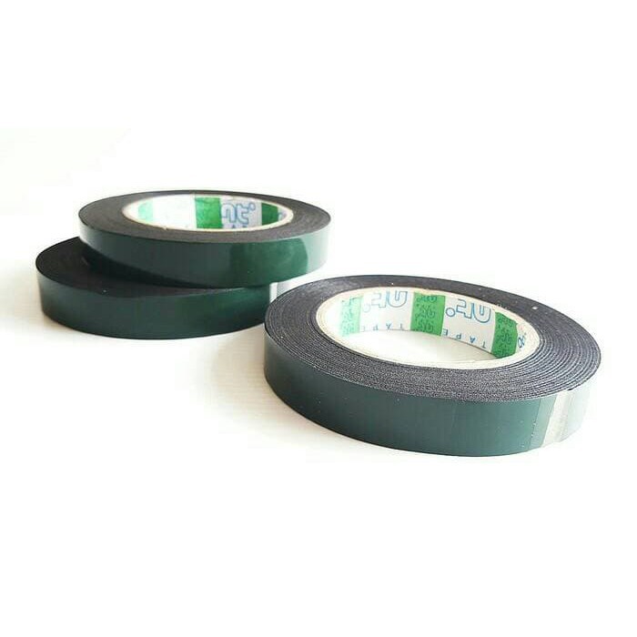 

ISOLASI BOLAK BALIK DOUBLE TAPE FOAM TAPE LABEL HIJAU surya 20mmx5m