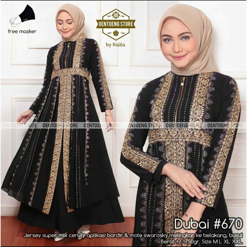 abaya turkey dubai 270 original mewah cantikkkkk