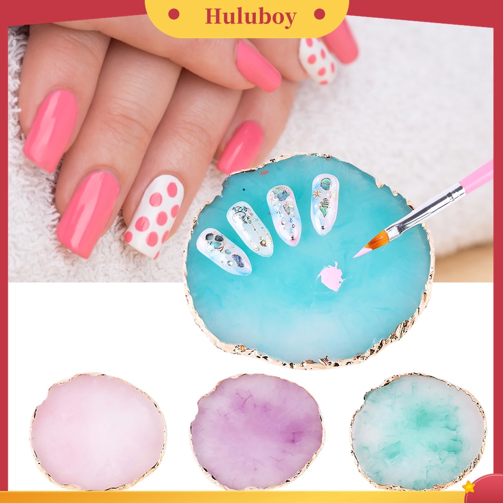 Huluboy Huluboy♡ Palet Resin Untuk Mencampur Warna Kutek / Foundation