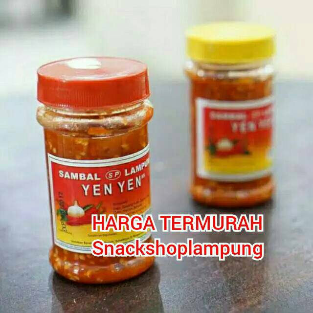 TERMURAH Sambel Sambal Bawang Asli Lampung Yen yen Yenyen Kemasan Kecil 200gr