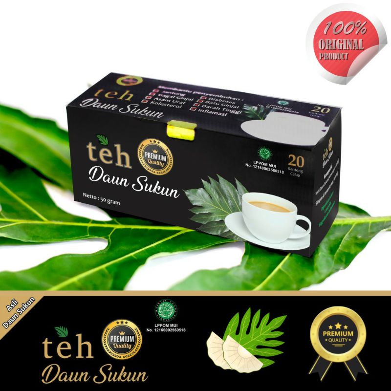 

Teh DAUN SUKUN Premium Isi 20 Teh Celup Herbal