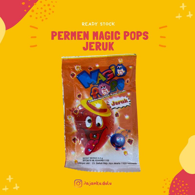 

permen / magic pop jeruk / magic pop / permen magic pop / permen manis