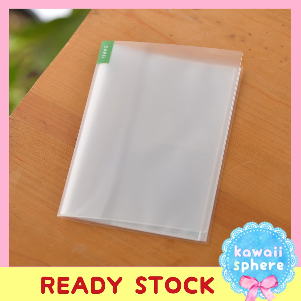 

Hobonichi Card Case | Album Kartu Clear Transparent | Ready Stock