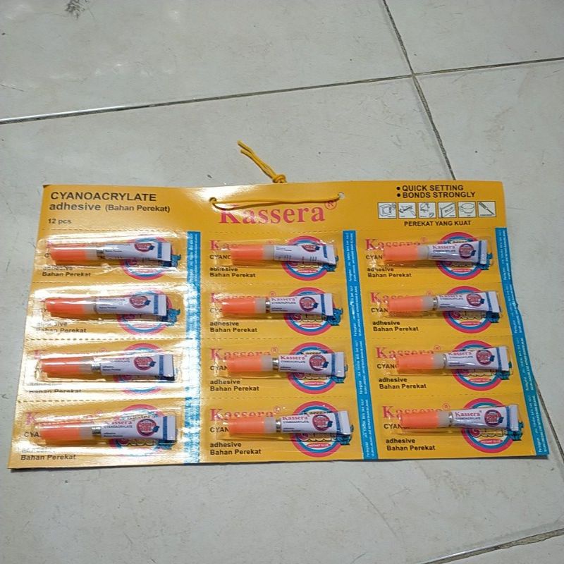 Lem Power Glue Kasera/Lem Super Glue Kasera/ Power kuning