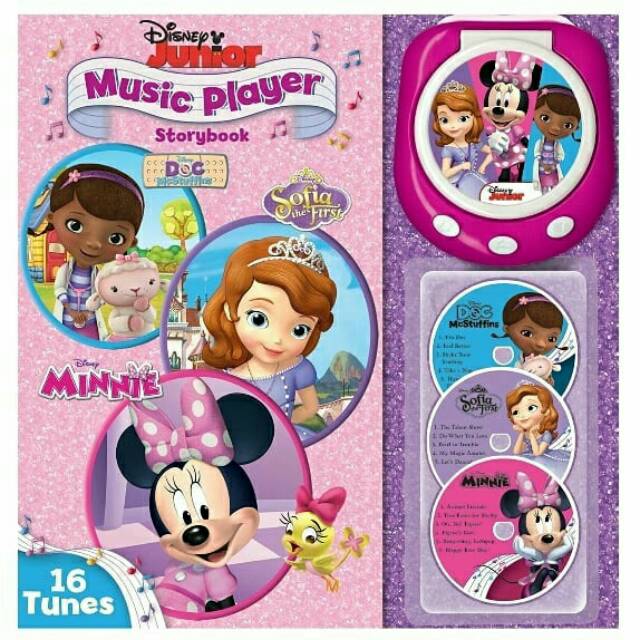 Disney Junior Music Player Storybook with 20 tunes (portable music player & 4 cds)