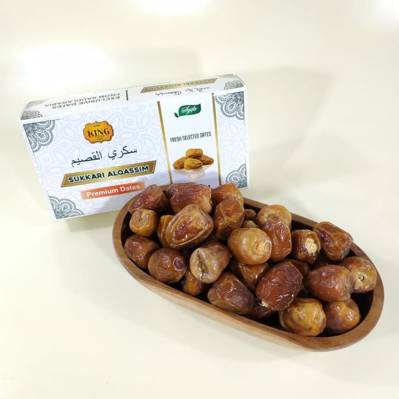 

Kurma Sukkari Alqasim By King Dates | Original 100% Syifa | Kemasan Box Dus # 500gr