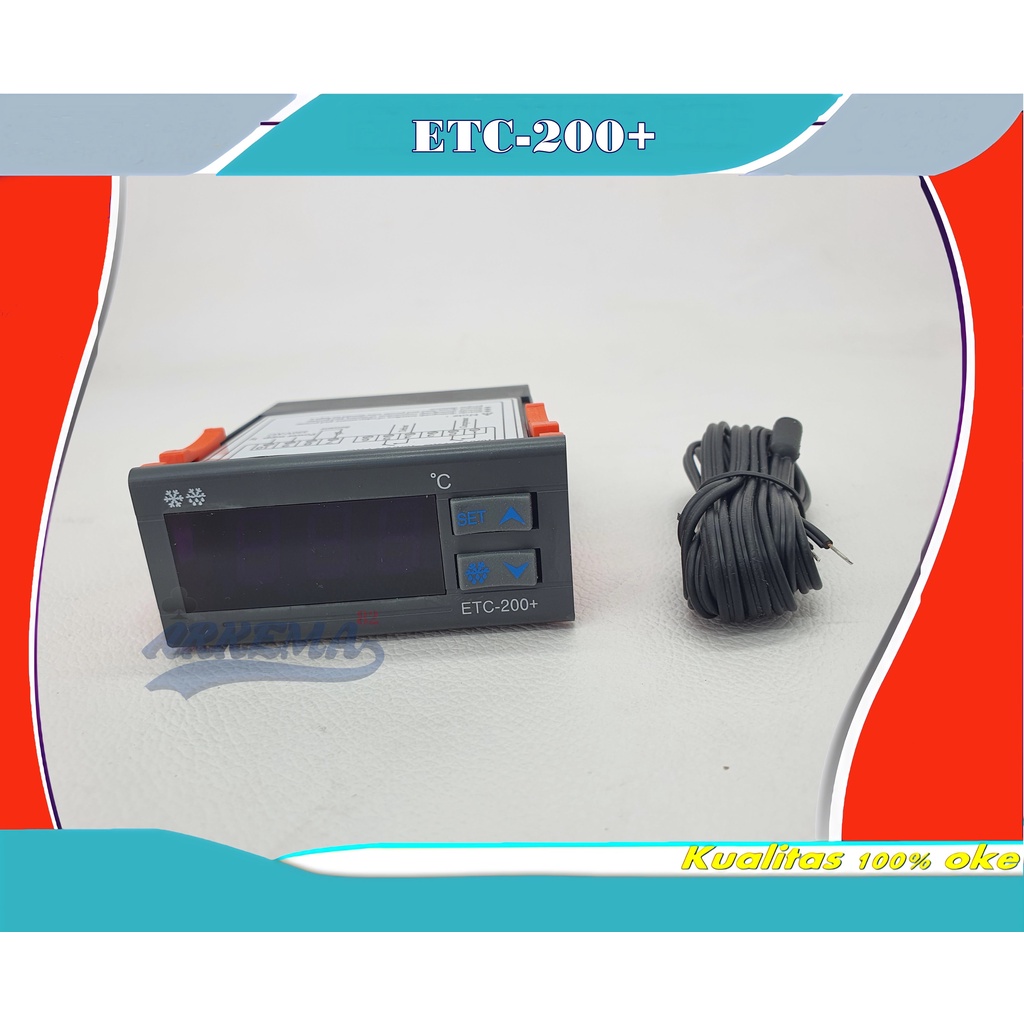 THERMOSTAT ETC-200+ | TEMPERATURE CONTROL DIGITGAL ETC200 + | PENGATUR SUHU COOL STORAGE ELITEC