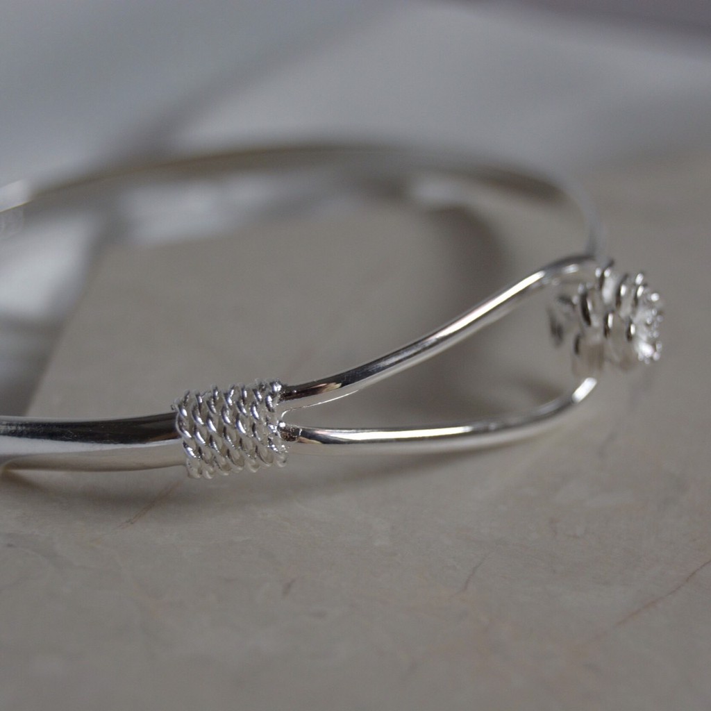 Flower Bangle Bracelet / Gelang Titanium / Gelang Wanita / Gelang Anti Karat