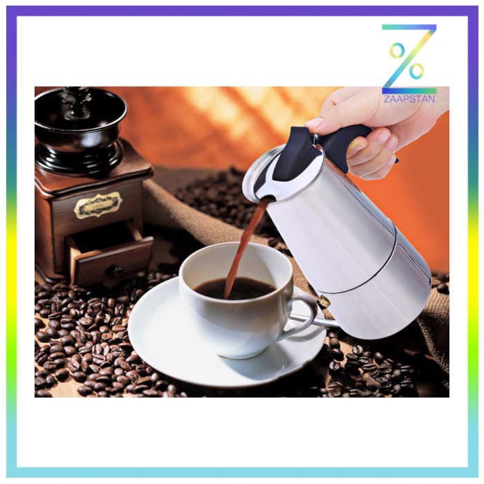 OneTwoCups Espresso Coffee Maker Moka Pot 300ml 6 Cup Z20