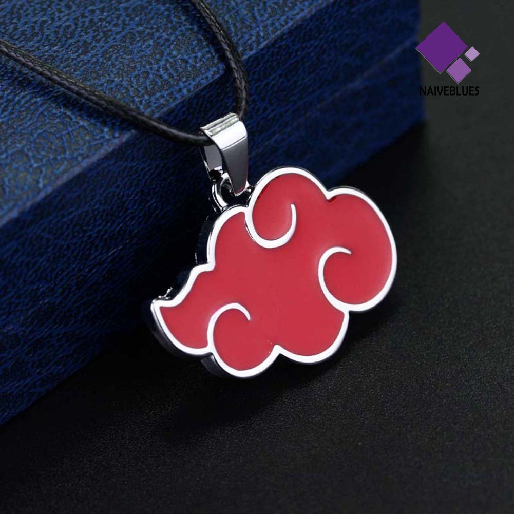 Kalung Liontin Bentuk Awan Warna Merah Anti Korosi Untuk Dekorasi