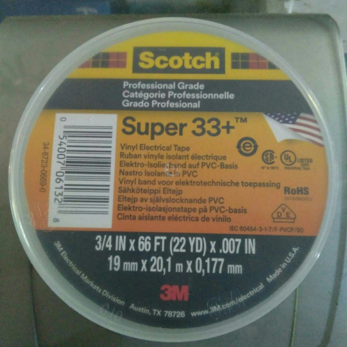 

Isolasi Listrik 3M Super Scotch 33+ hitam