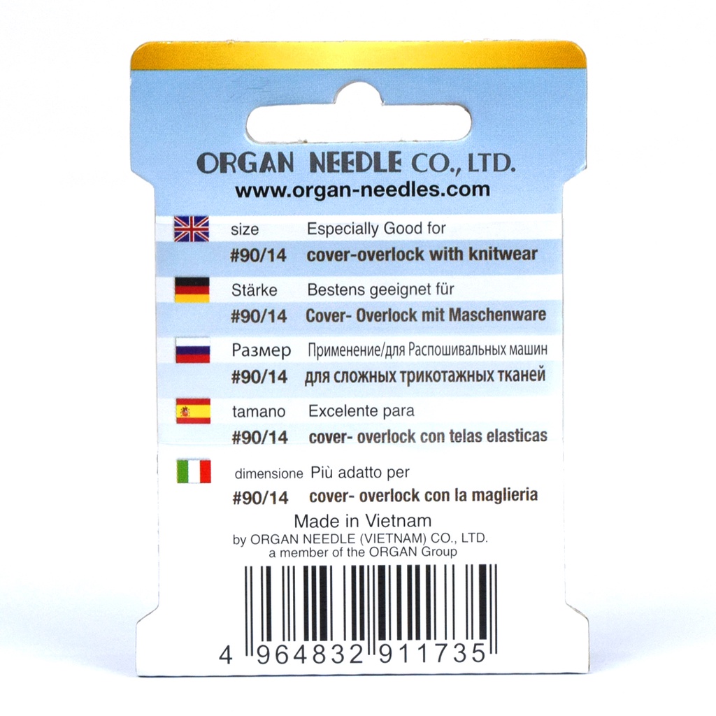 Organ Needles EL x 705 - Jarum Mesin Obras Necci &amp; Overdeck Portable