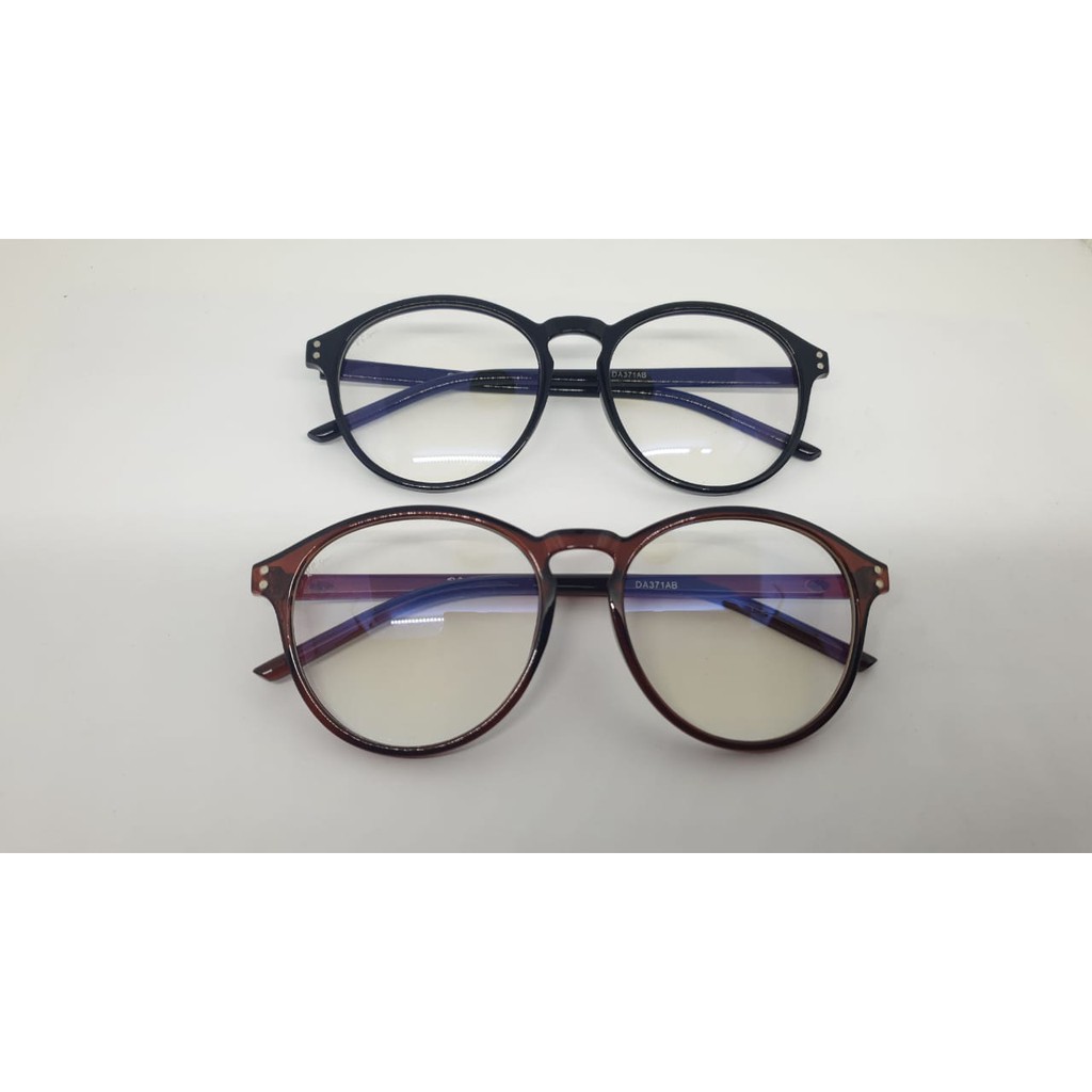 Frame Kacamata Bulat bisa Minus Plastik