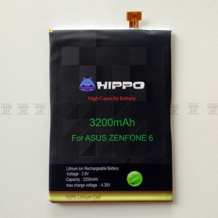Baterai Hippo Zenfone 6 C11P1325 3200 mAh Garansi Resmi 6 bulan
