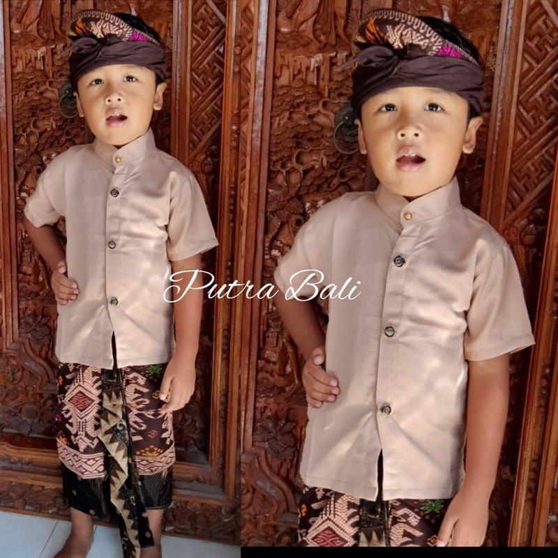 (Baju Saja) Baju yoko anak lengan pendek / kemeja anak bali