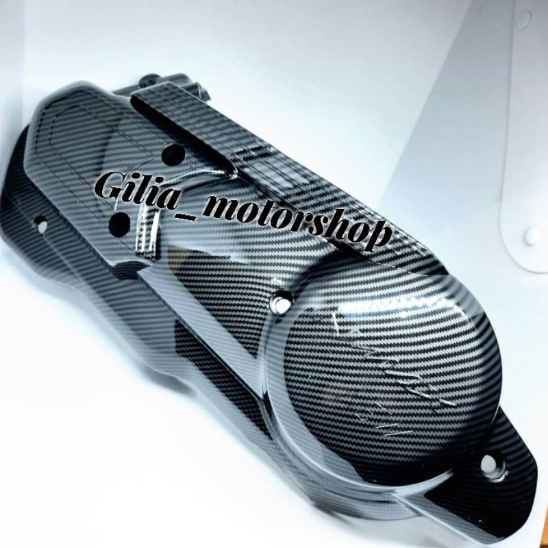 Cover Cvt Nmax New Carbon Tutup Cvt Yamaha Nmax New 2020 - 2021 Carbon Black Zoro fine