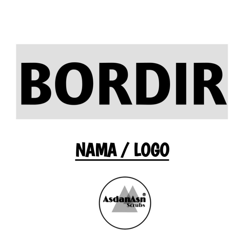 Bordir Nama dan Logo Baju Jaga