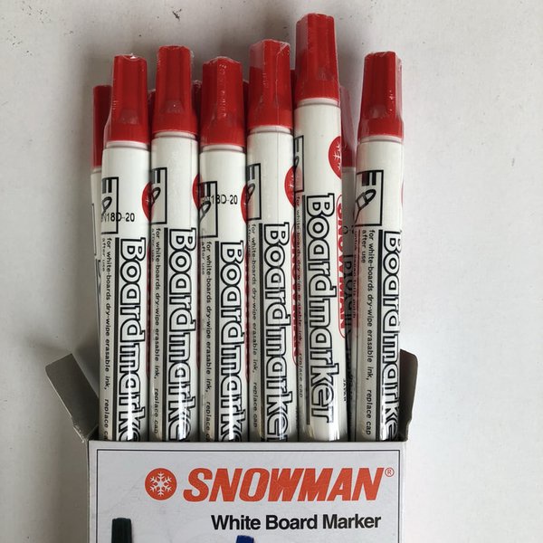 

Spidol Snowman White Board Marker BG-12 Warna Hitam TERMURAH