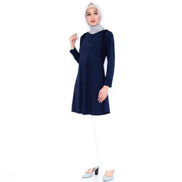 Tunik jersey Polos / Baju muslim Wanita