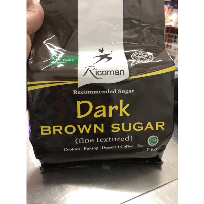 

Ricoman dark brown sugar 1 kg brownsugar