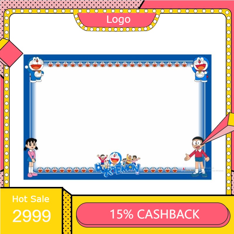 

white board besar papan tulis gantung karakter 35×45