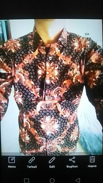 Odza Batik Pria Baju Kemeja Batik Baju Lengan Panjang Pria Kemeja Slim Fit Baju Fashion