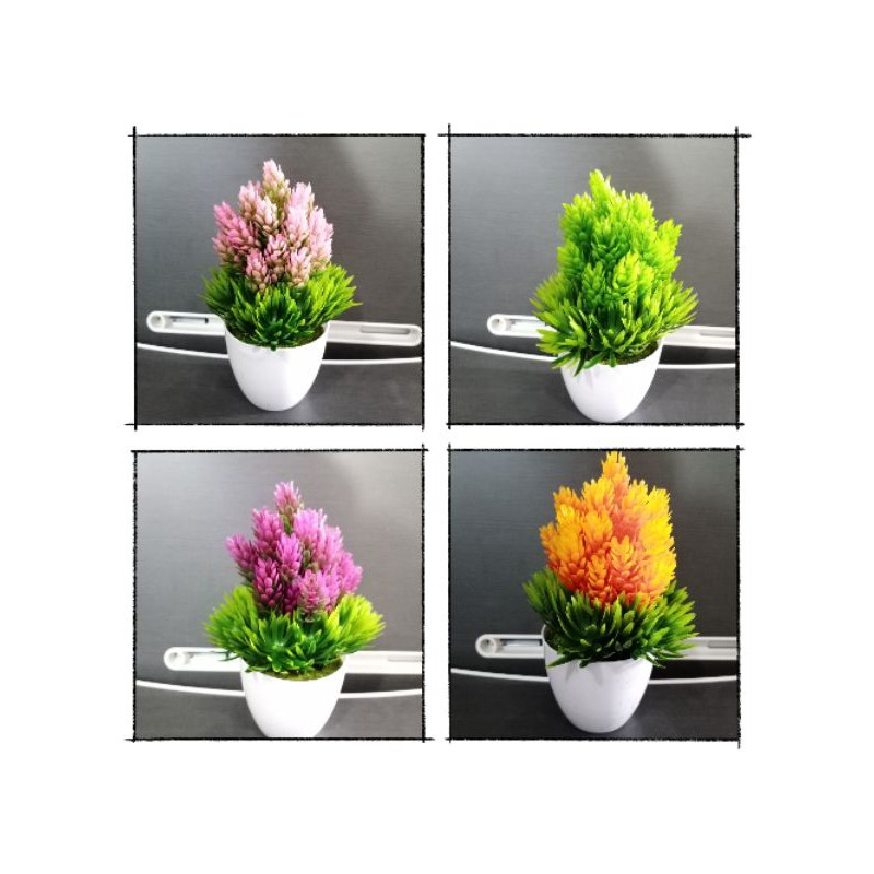 bunga hias cemara /bunga plastik/bunga lucu