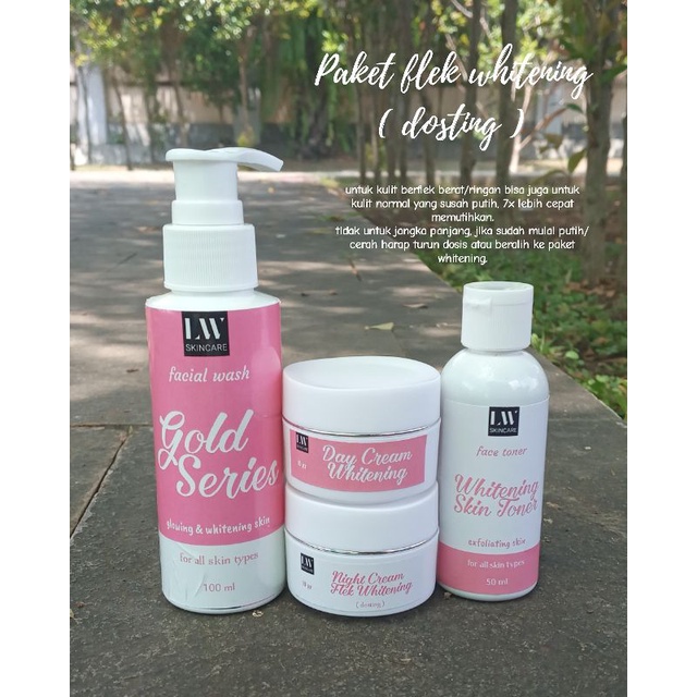 Paket Perawatan Flek Whitening Dosting by lw skincare