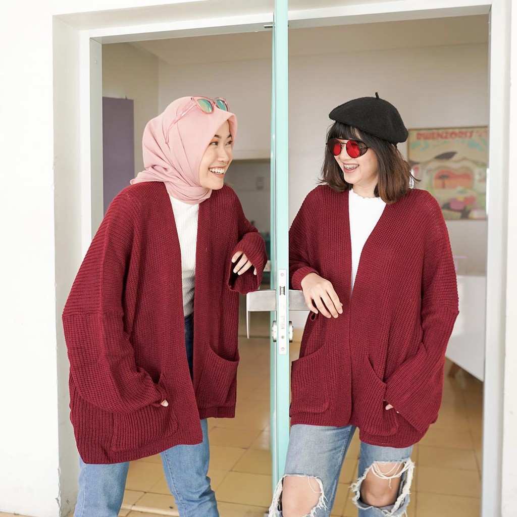 Cardigan Rajut Oversize Lavella premium 7 gauge by Galleraj-2