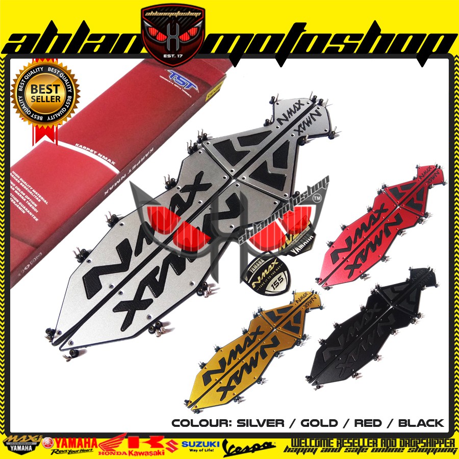 Bordes Pijakan Kaki Floorboard Karpet Full CNC Yamaha NMAX Bordes Pijakan Kaki Floorboard Karpet Full CNC Yamaha NMAX