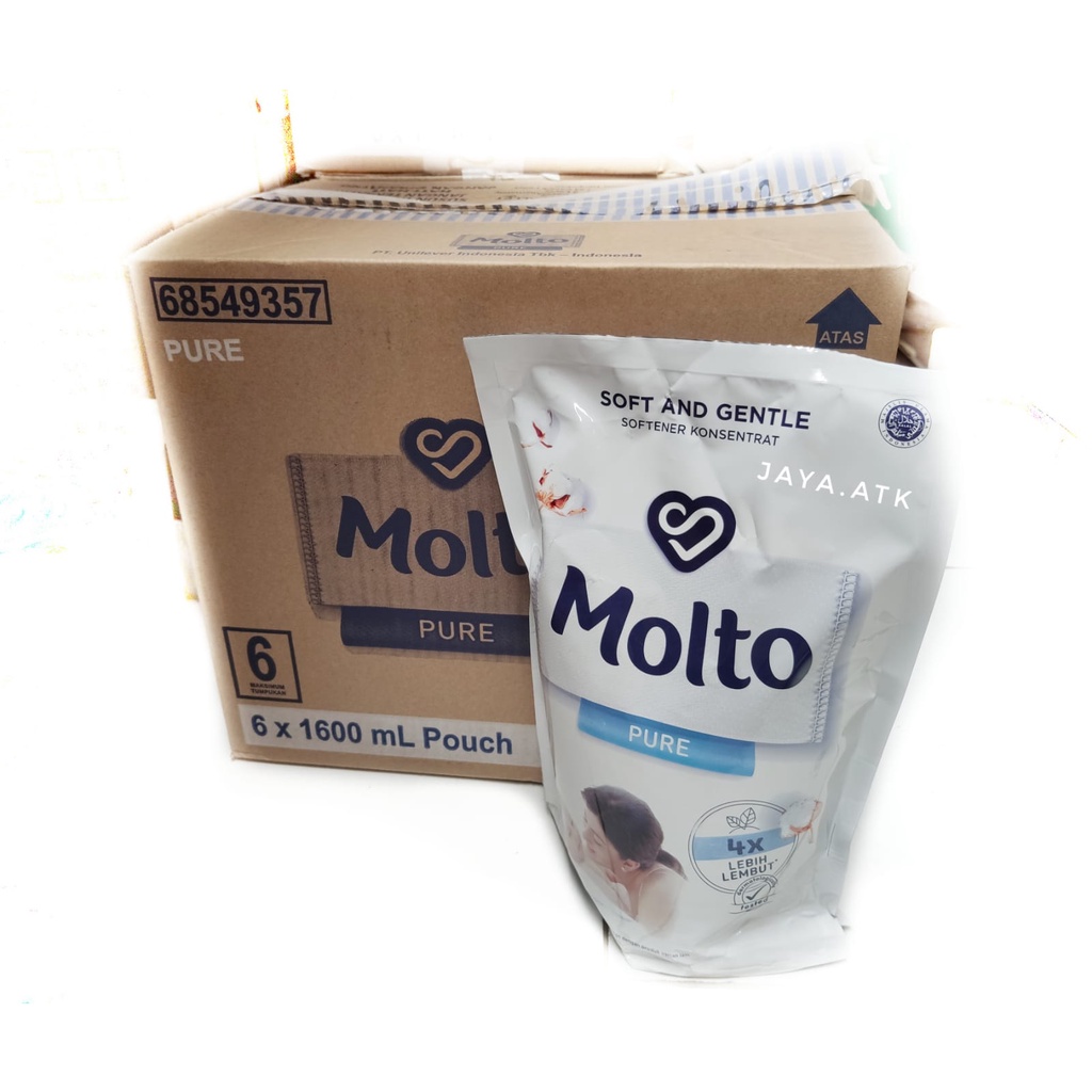 MOLTO PURE PELEMBUT PEWANGI PAKAIAN BAYI ANAK 1600 ML SOFTENER SOFT GENTLE