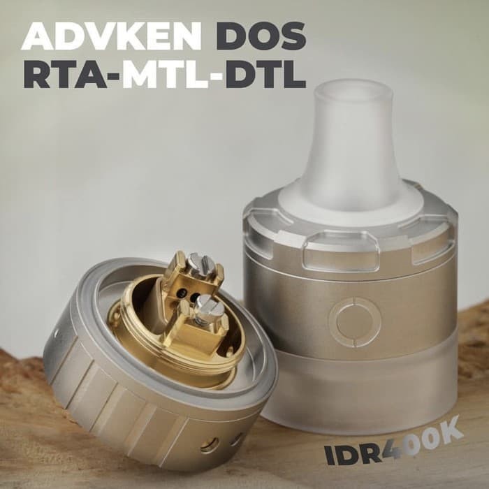 AUTHENTIC Dos RTA MTL DTL 22mm by Advken x O2 DOS RTA Tank Vape