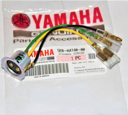 Soket Socket Cop Fitting Fiting  Lampu Depan Mio J Sporty Smile Jupiter Z Mx Vega Original Yamaha